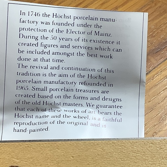 Two Hochst Germany Hand Painted Porcelain Demitasse Cups and Saucers. - Picture 15 of 15